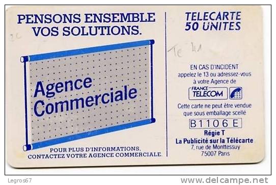 TELECARTE 600 AGENCES Te 41 - 600 Agences