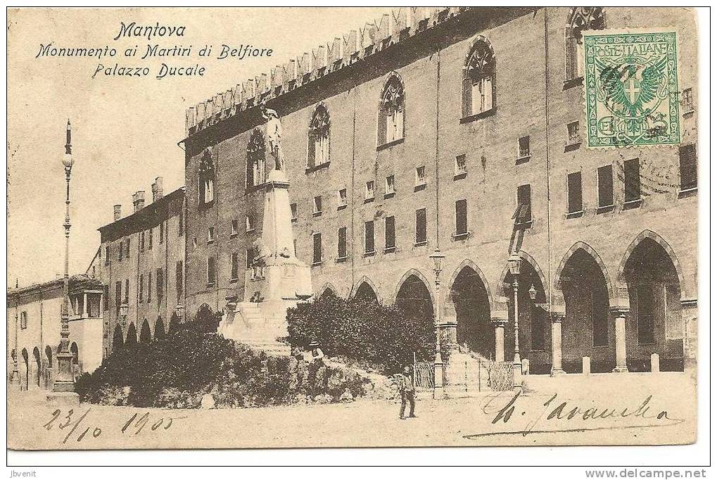 MANTOVA - Palazzo Ducale E Monumento Ai Martiri Di Belfiore - Mantova