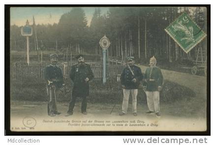 54 CIREY SUR VEZOUZE Frontière Franco-allemande Sur La Route De Lascemborn à Cirey (couleur) - Cirey Sur Vezouze