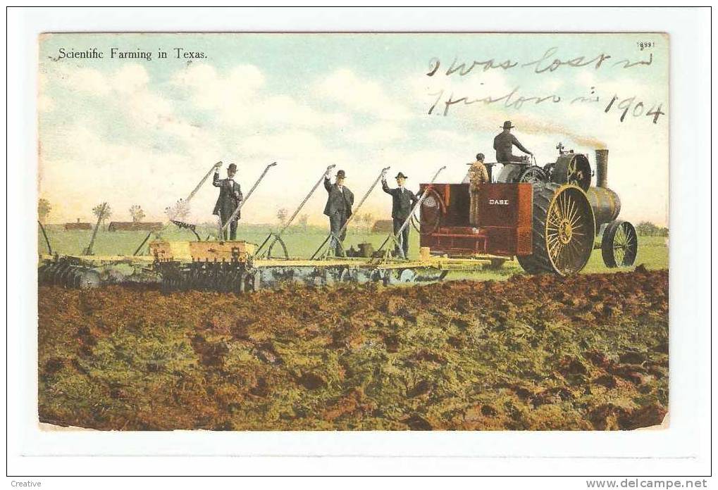 Scientific Farming In Texas 1909 - Tractors