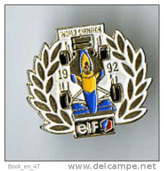 {14616} Pin´s " Elf " World Champion 1992 ; Formule 1 - Automobile - F1