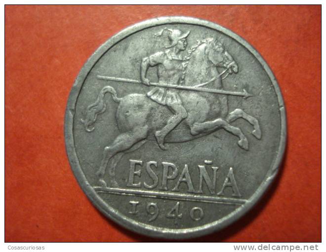 712 ESPAÑA SPAIN ESPAGNE  10 CTMOS     AÑO / YEAR   1940    MBC+/VF+ - 50 Centimos