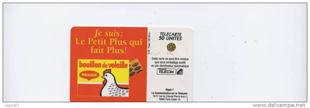 TELECARTE F 311 520 MAGGI - 50 Einheiten