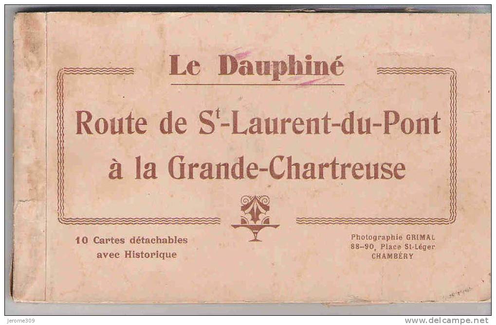 SAINT LAURENT Du PONT - (38380) - CPA -Carnet De 8 CPA -Le Dauphiné - Route De St-Laurent-du-Pont à La Grande-Chartreuse - Saint-Laurent-du-Pont