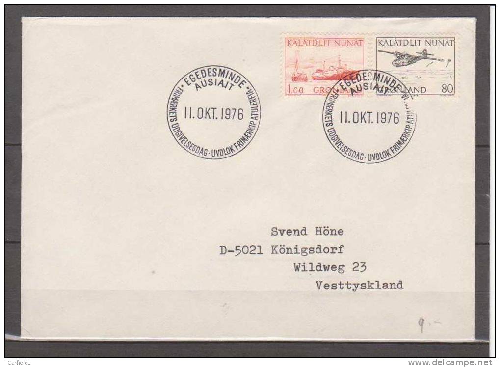 Grönland   Mi. Nr. 98 / 99   FDC  V.  11.10.1976 - Autres & Non Classés