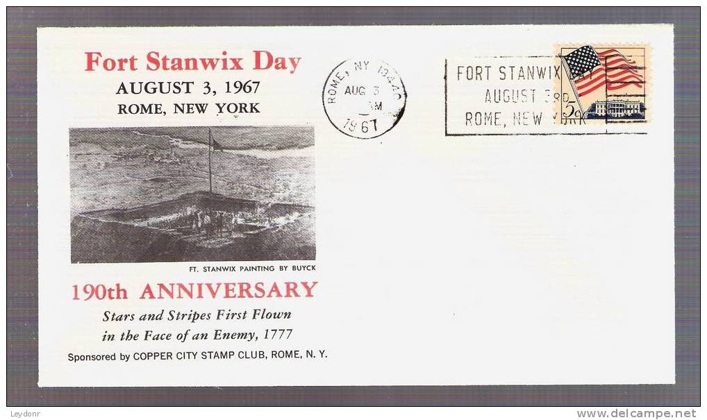 Cover Fort Stanwix Day - August 3, 1967, Rome, New York - Onafhankelijkheid USA