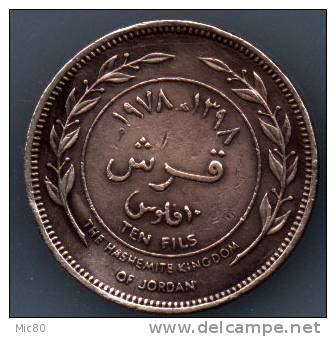 Jordanie 10 Fils 1978 Ttb - Jordanie