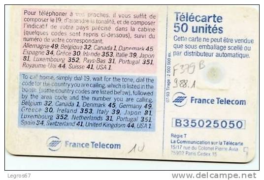 TELECARTE F 379 B 988.1 CALL HOME - 50 Units