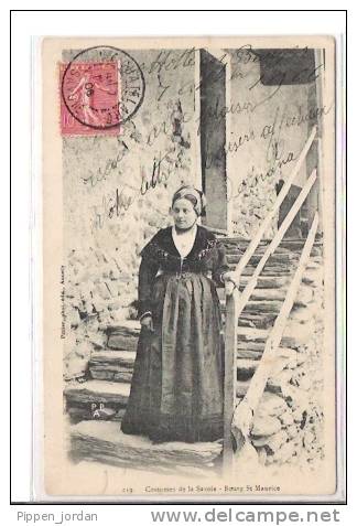 73 BOURG St MAURICE * Costumes De Savoie - 1906 DOS SIMPLE - Bourg Saint Maurice