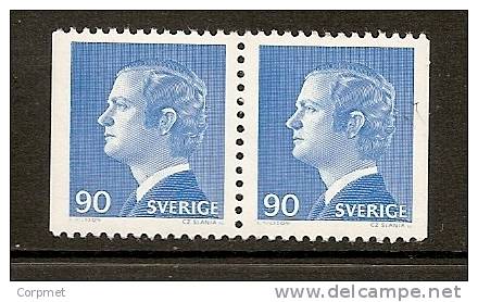 SWEDEN - Roi CHARLES XVI Gustave - Yvert # 878b - Se-tenant Pair - MINT (NH) - Unused Stamps