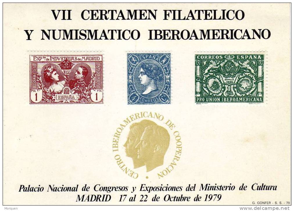 Tarjeta VII Certamen Filatelic Iberoamericano - Sellos (representaciones)