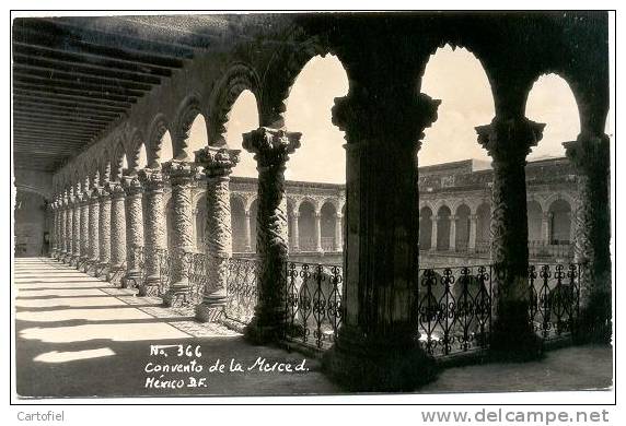 CONVENTO DE LA MERCED   - PHOTO CARD - Mexico