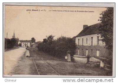 GOSNE LE CERCLE JEANNE D'ARC ET ROUTE ST AUBIN DU CORMIER - Sonstige & Ohne Zuordnung