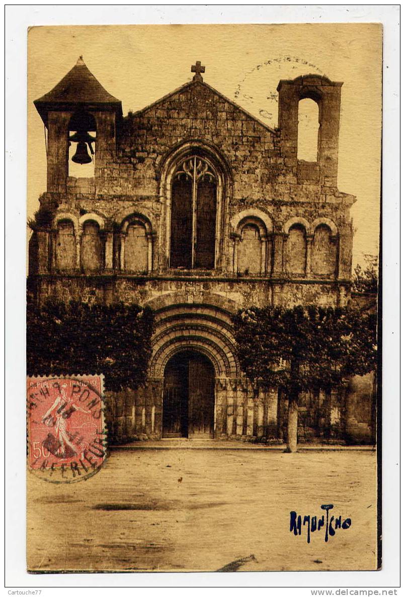 P2 - PONS - église Romane Saint-Vivien (1930 - Oblitération De PONS Côté Vue) - Pons
