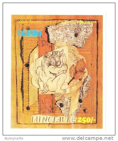 Uganda 1981 Picasso Birth Centenary S/S MNH - Uganda (1962-...)