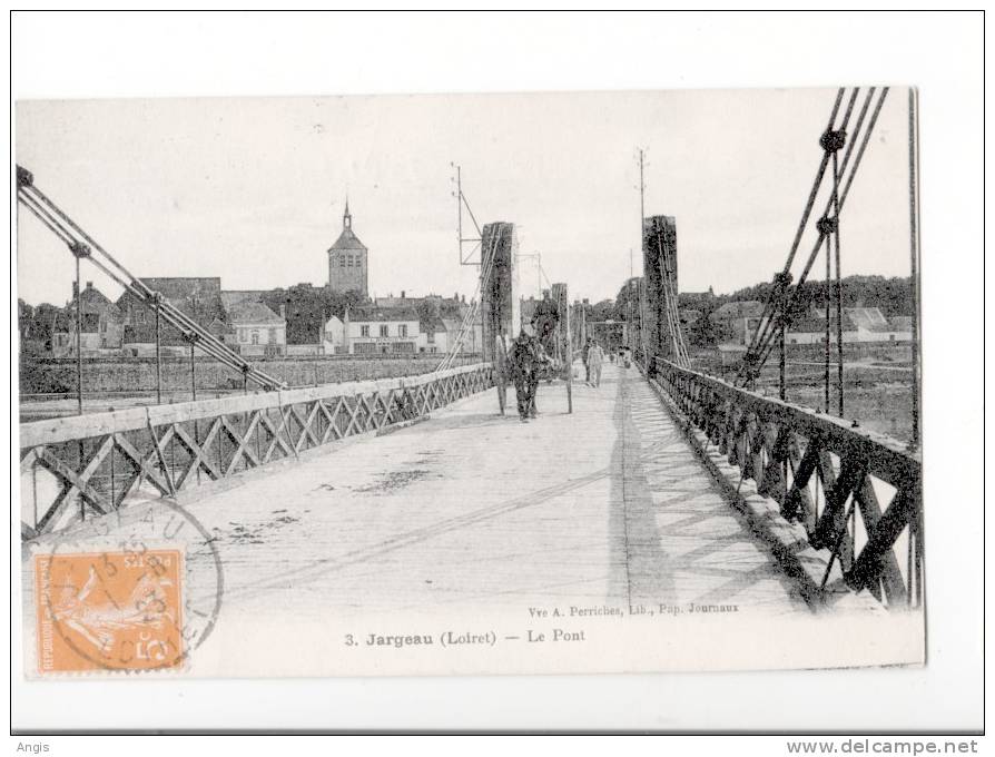 CPA----45---->  Jargeau----PONT - Jargeau