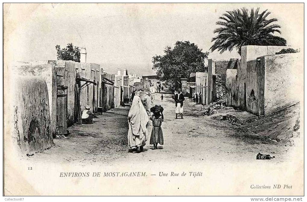 AFRIQUE - ALGERIE - TIJDIT - ENVIRONS De MOSTAGANEM - Edit  N.D.  N° 12  -- VOYAGEE  1904 - Mostaganem