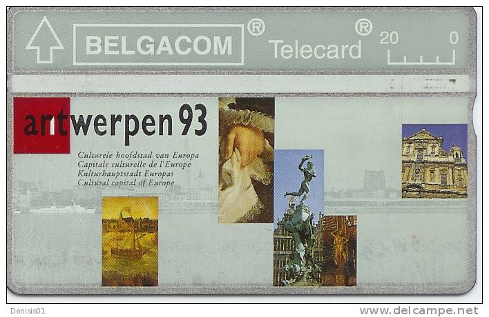 Belgique - Antwerpen 93 (blanc) - N° 62 - 363 A - Without Chip