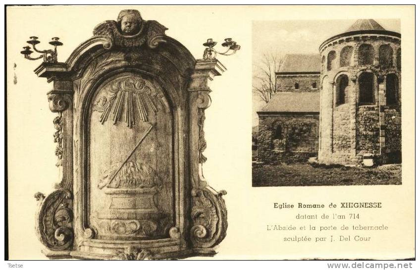 Xhignesse - Eglise Romane Datant De 714 -L'Abside Et La Porte De Tabernacle - Hamoir