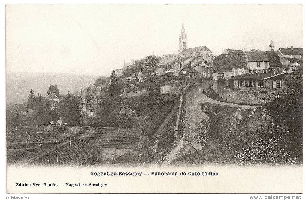 C.P.A    (   NOGENT-EN- BASSIGNY   "  Panorama De Cote Taillée "   Belle Prise De Vue .) - Nogent-en-Bassigny