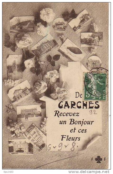 92 GARCHES De Garches Recevez Un Bonjour Et Ces Fleurs - Fontenay Aux Roses