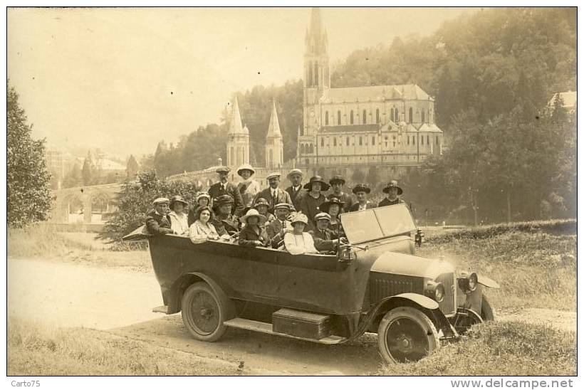 AUTOMOBILE - Carte-Photo - Excursion - Taxi - Autobus - Taxi & Carrozzelle