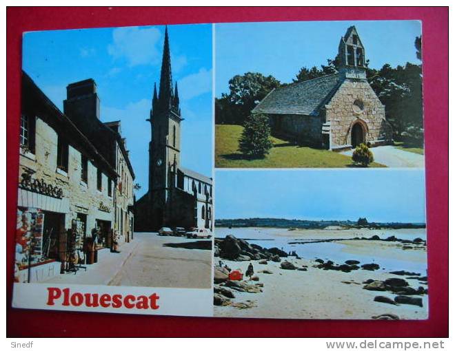 29  PLOUESCAT ++ Multivues 3 +eglise Chapelle +non Circulee ++ Edit Artaud  ++finistere - Plouescat