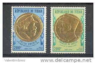 De Gaulle Tchad A 96/97 ** MNH  Côte 17 € - De Gaulle (Général)