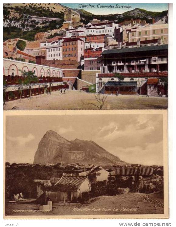 2 Old Postcards Of Gibraltar - 2 Carte Ancienne De Gibraltar - Gibilterra