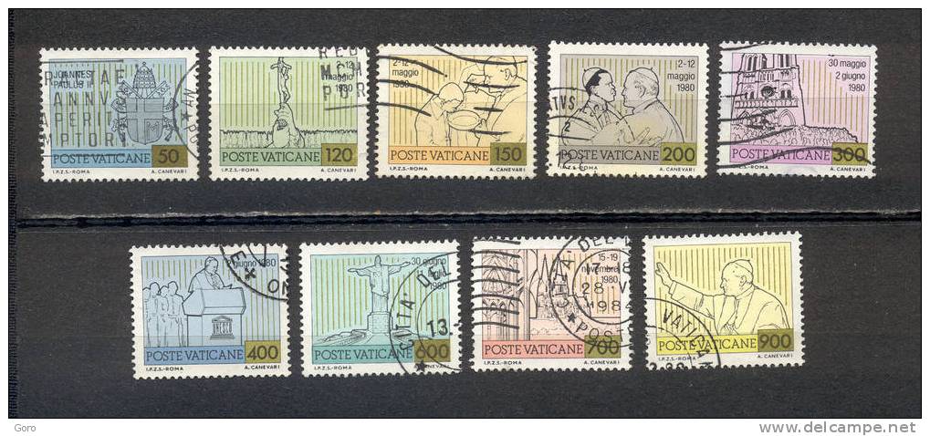 Vaticano  1981.-  Y&T Nº   715 Y 717/19 Y 721/25 - Used Stamps