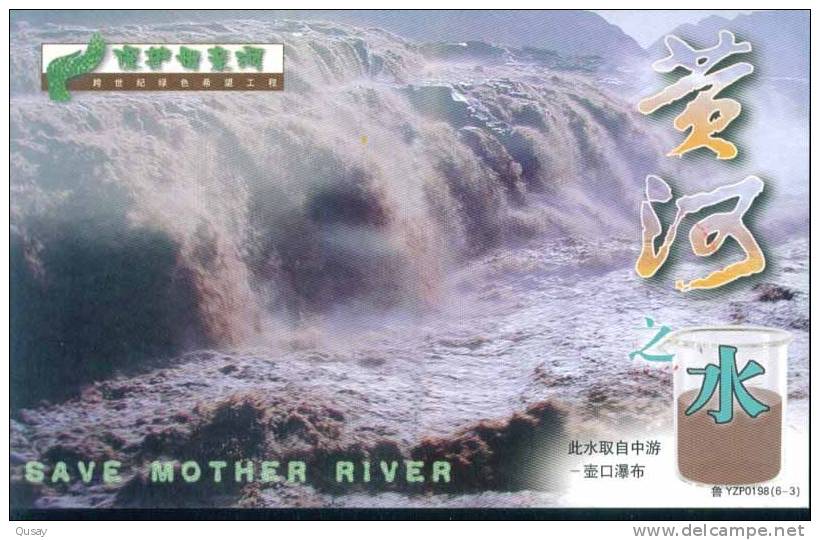 Hukou Waterfall , Table Tennis Tennis Tavolo  Men´s Singles - 29th Olympic Games - Champion ,    Comm Postmark - Table Tennis