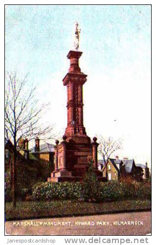 Marshall's Monument Howard Park KILMARNOCK  Lanarkshire  Strathclyde   SCOTLAND PCd. - Lanarkshire / Glasgow