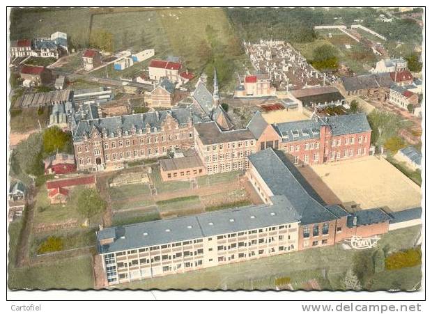 HANNUT - COLLEGE SAINTE CROIX - VUE AERIENNE - Hannuit