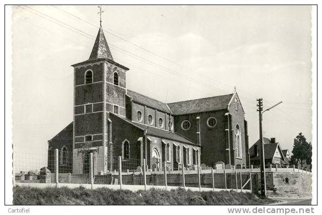 NEERLINTER - ST.FOILLANUSKERK -ZELDZAME KAART !!! - Linter