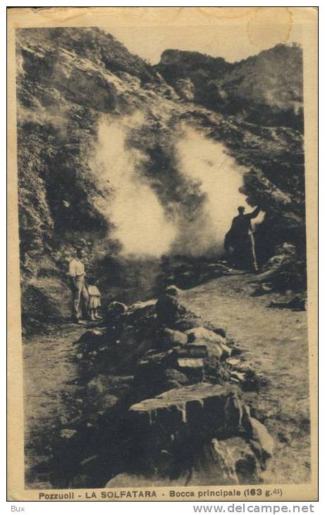 POZZUOLI-SOLFATARA  CAMPANIA  NON  VIAGGIATA  IN. 900 COME DA FOTO FORMATO PICCOLO IMMAGINE OPACA - Pozzuoli