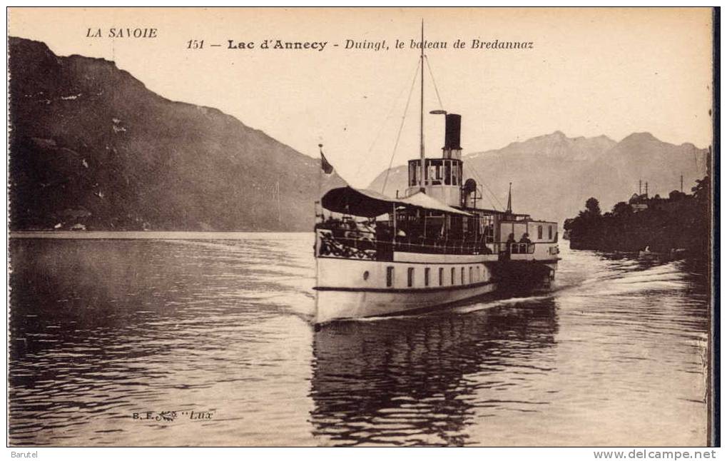 DUINGT - Le Lac D´Annecy. Le Bateau De Bredannaz - Duingt