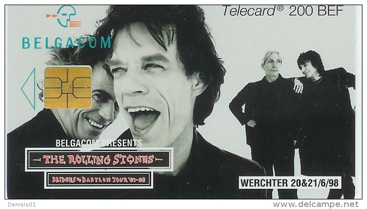 Belgique - The Stones (S03) 200 - N° 21 - FJ - Met Chip