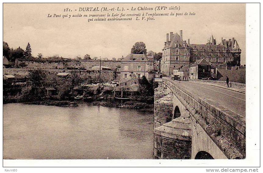 49 DURTAL Le Château (XVIé Siécle) - Durtal