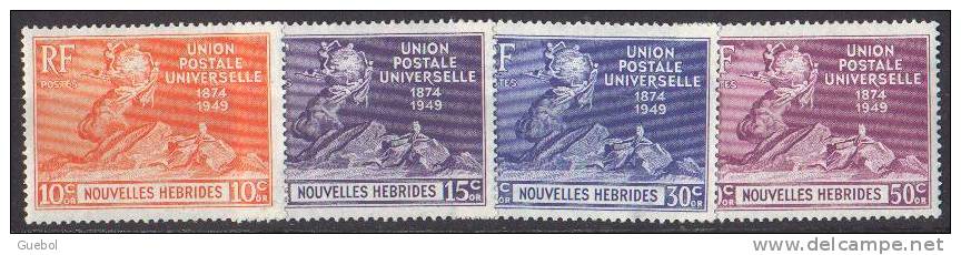 Nouvelles-Hébrides N° 136 à 139 ** Anniversaire De L UPU - Monument De Berne - Neufs