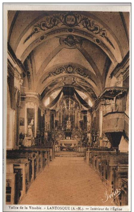 Lantosque-Intérieur De L´église, édition E.Passeron - Lantosque