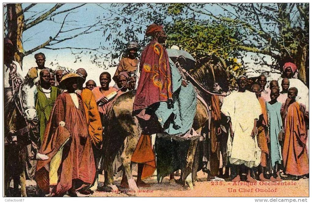 AFRIQUE  OCCIDENTALE - UN CHEF OUOLOF - COLLECTION FORTIER COULEUR  N° 235 - Ohne Zuordnung