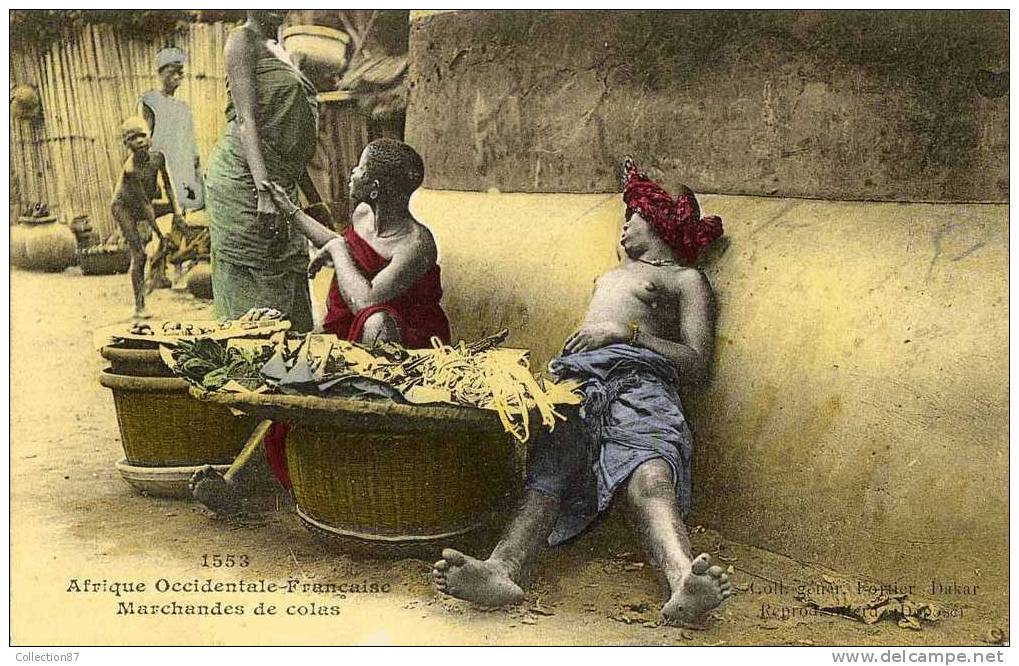 AFRIQUE  OCCIDENTALE - FEMME NUE - NU - NUDE - MARCHANDES De COLAS - COLLECTION FORTIER N° 1553 - Ohne Zuordnung