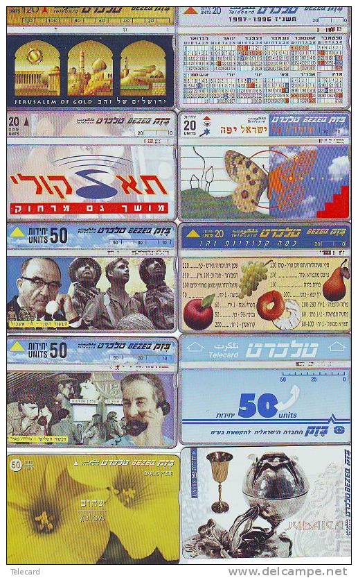 L´Israël  ISRAEL 10 Telecartes Phonecards Telefoonkarten (6) - Israel