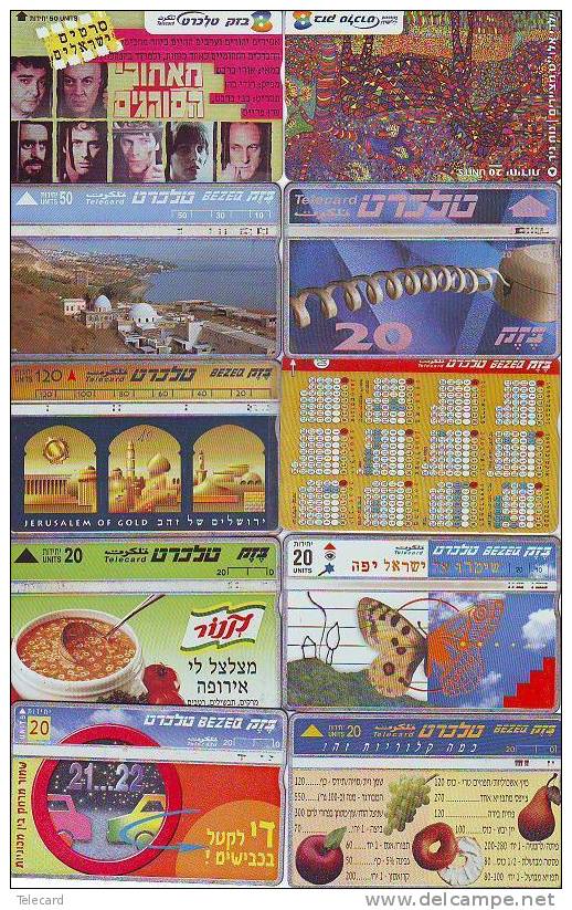 L´Israël  ISRAEL 10 Telecartes Phonecards Telefoonkarten (12) CLEARANCE SALE  -  Uitverkoop - Israel