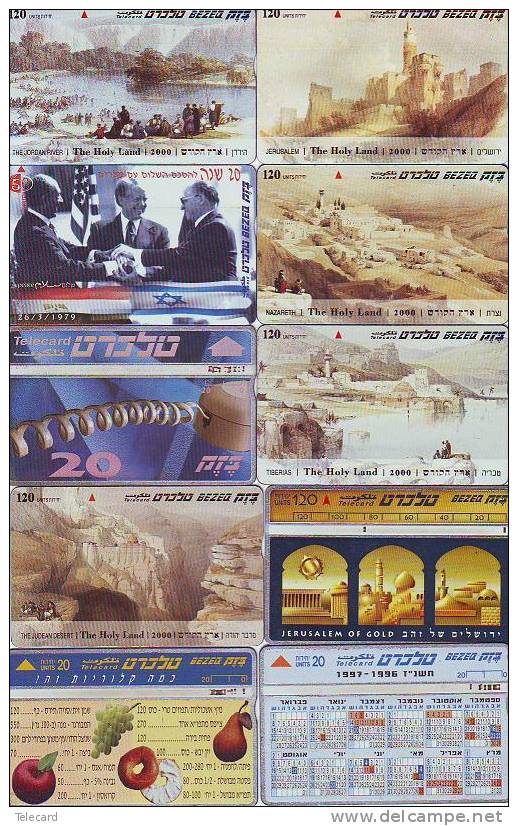 L´Israël  ISRAEL 10 Telecartes Phonecards Telefoonkarten (15) CLEARANCE SALE  -  Uitverkoop - Israel