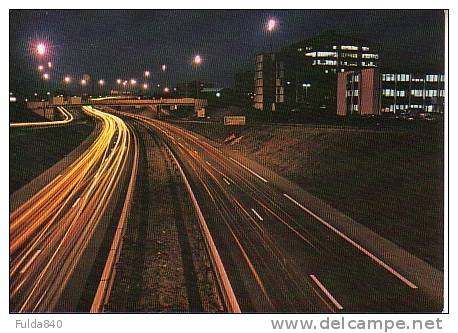 CPM.  VILLENEUVE D'ASCQ.     La Rocade La Nuit. - Villeneuve D'Ascq