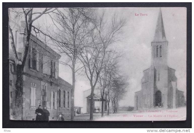 81 Vaour Mairie, Mairie Eglise    D81D  K81309K  C81309C RH017096 - Vaour