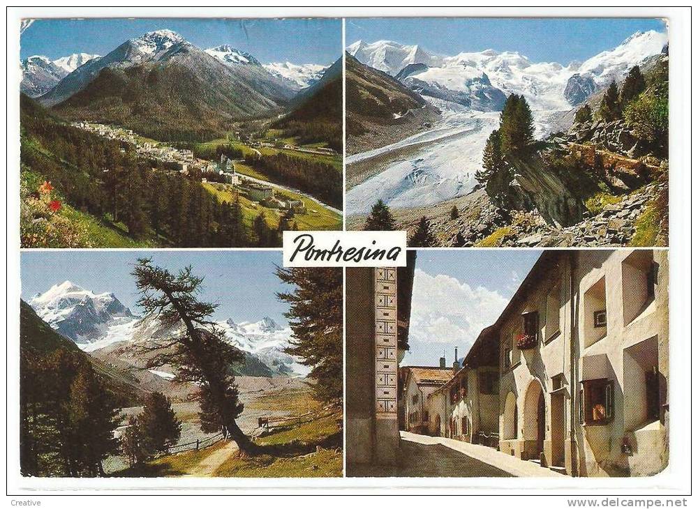 Pontresina.     (see Scan,voir Scan - Timbre Enlevé) - Pontresina