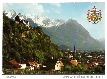 FÜRSTENTUM LIECHTENSTEIN,HAUPTSTADT VADUZ MIT SCHLOSS UND FALKNIS(2566m) - Liechtenstein