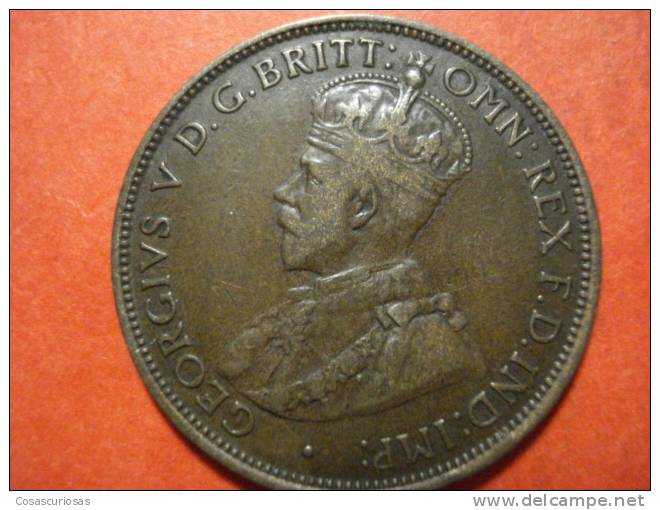 910  AUSTRALIA  HALF PENNY       AÑO / YEAR  1911   VF+ - Penny